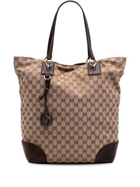 Gucci Pre-Owned 2016-2025 Large GG Canvas GG Charm tote bag