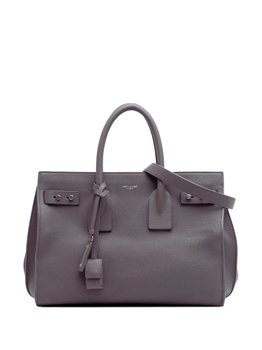 Pre-owned Saint Laurent 2017 Small Grained Calfskin Supple Sac De Jour Satchel
