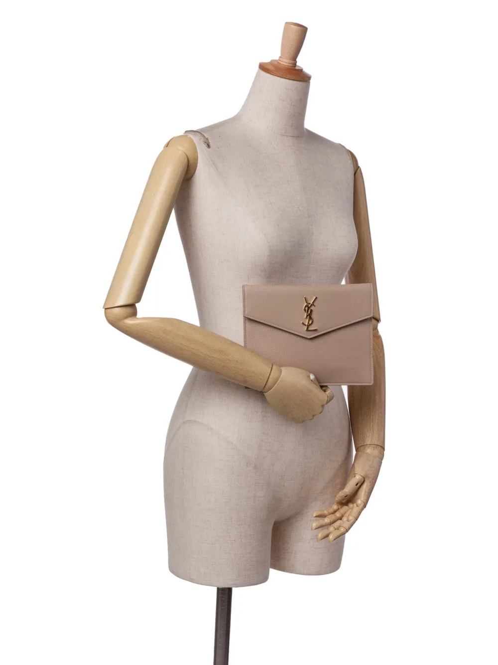 Saint Laurent Pre-Owned 2021 Baby Grain De Poudre Uptown Pouch clutch bag | Pre-Owned | Image 2