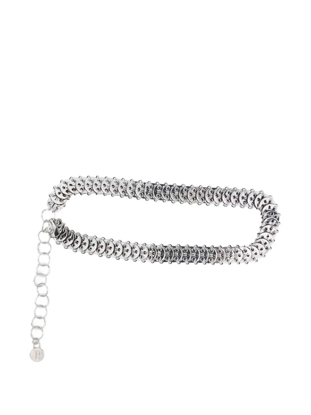 Rabanne Riem met schakels Zilver