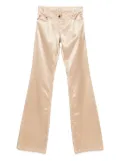 Miu Miu Pre-Owned 2000s satin trousers - Neutrals