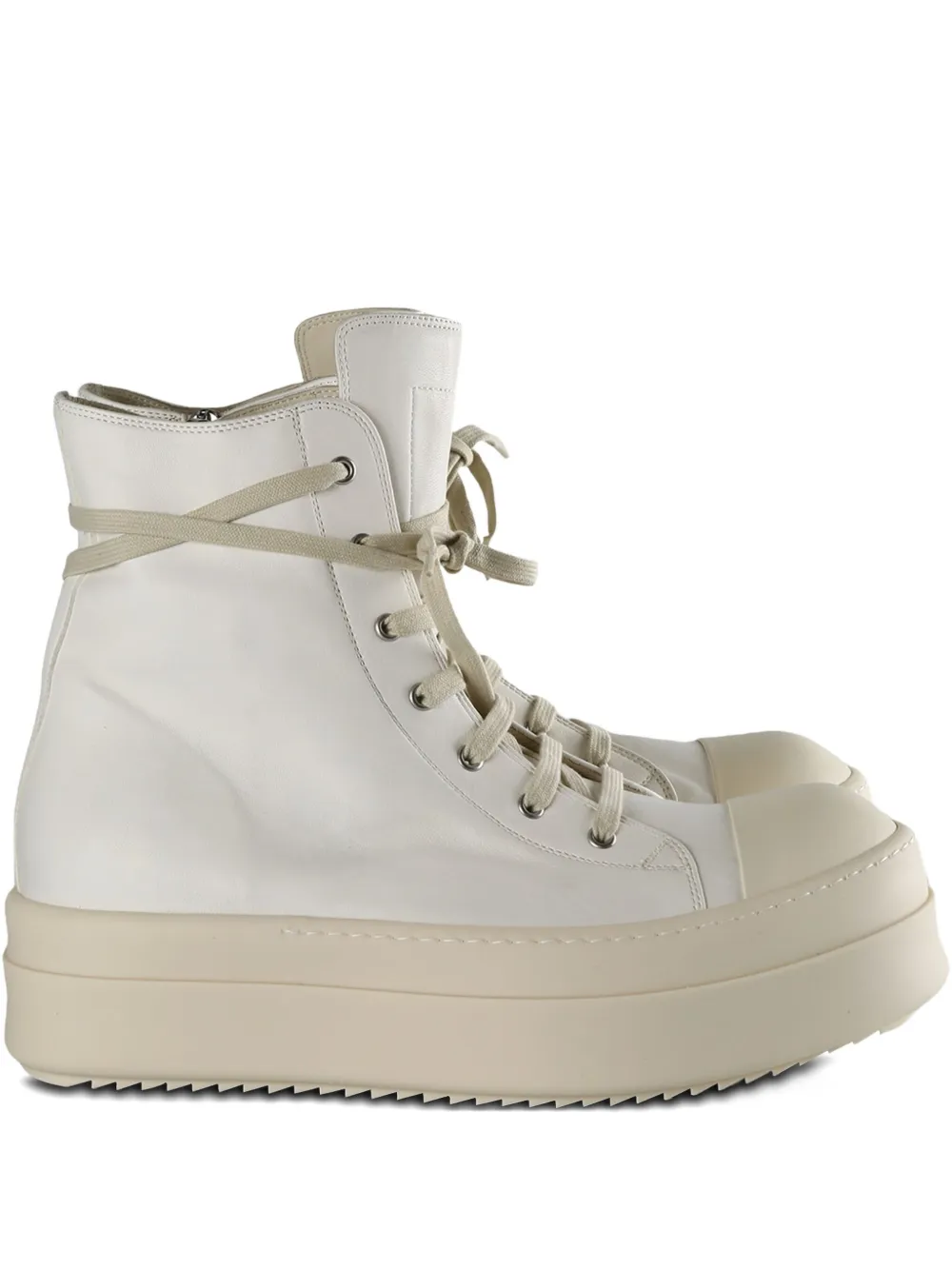 Rick Owens Mega Bumper platform high-top sneakers Neutrals