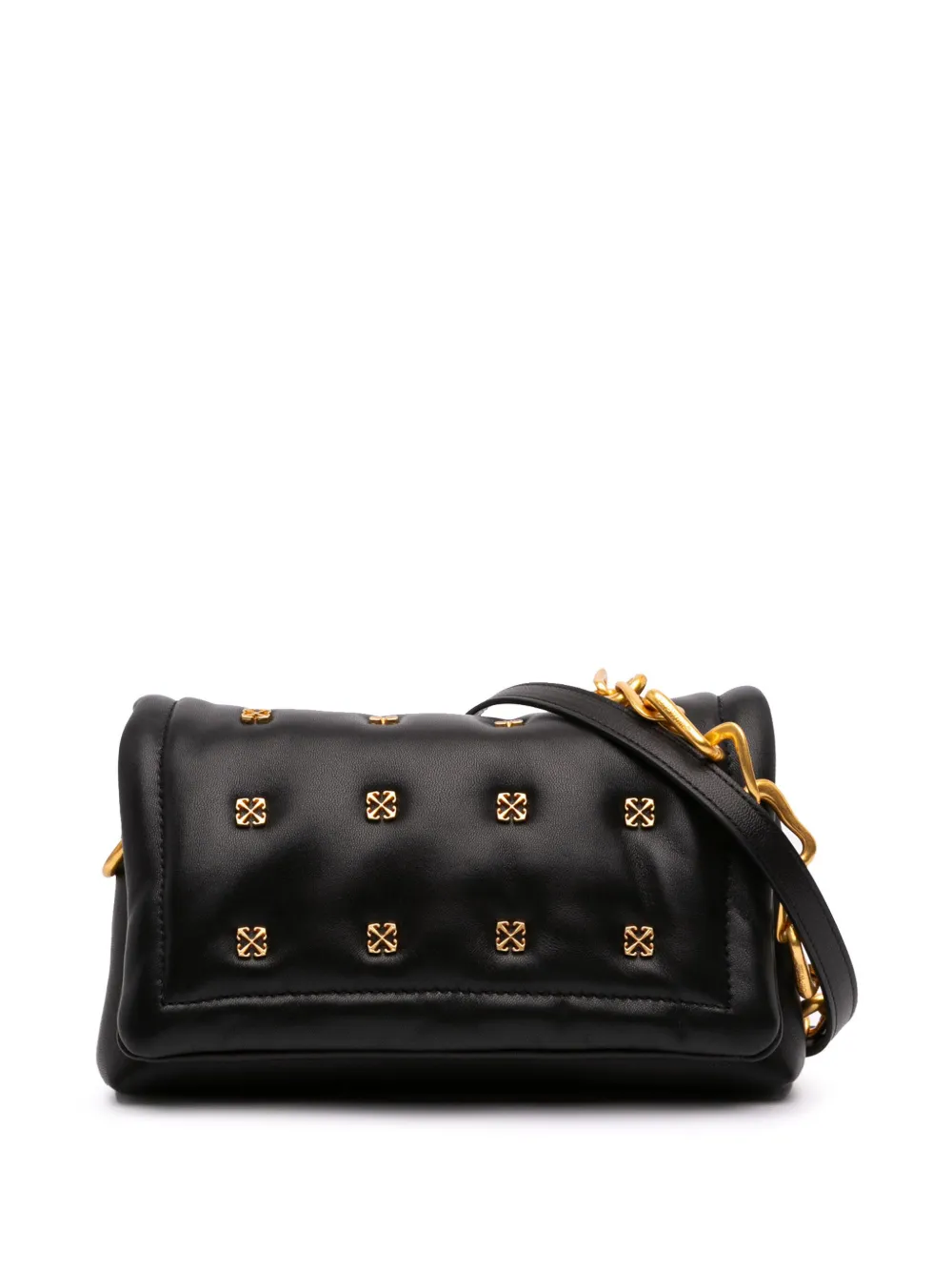 Pre-owned Off-white 2020-2025 Small Calfskin Arrow Qlt Satchel