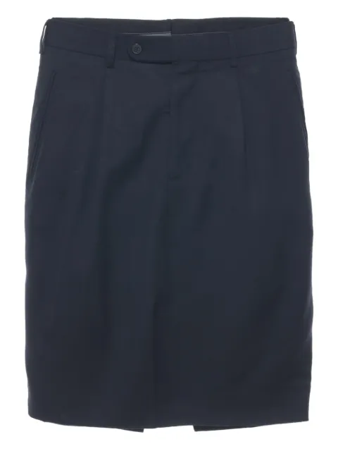 HODAKOVA falda midi con acabado fruncido