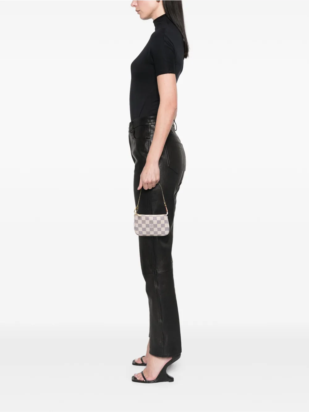 Louis Vuitton Pre-Owned 2020 Damier Azur Mini Pochette Accessoires handbag | Pre-Owned | Image 2