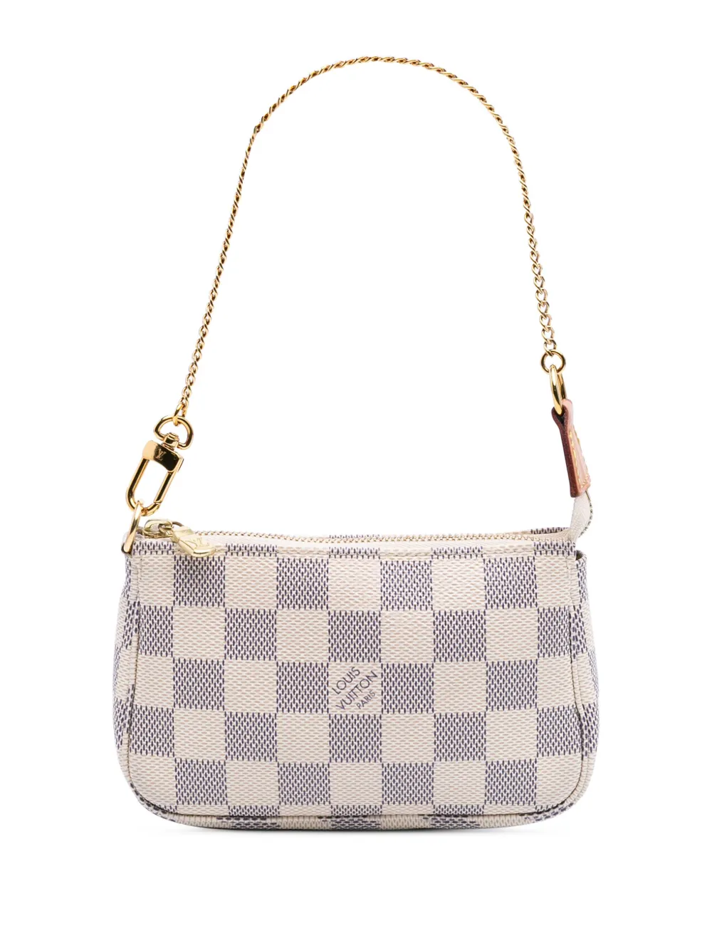 Louis Vuitton Pre-Owned 2020 ダミエ アズール ミニ ポシェット アクセソワール ハンドバッグ - ホワイト Louis Vuitton Pre-Owned 2020 ダミエ アズール ミニ ポシェット アクセソワール ハンドバッグ - ホワイト