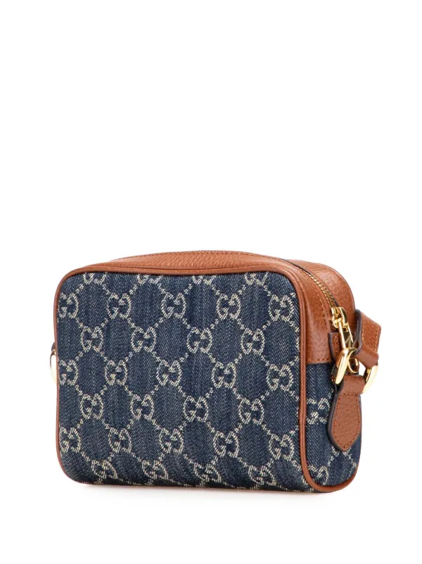 Gucci Pre-Owned 2016-2025 Mini GG Denim Ophidia Crossbody Bag Blue  FARFETCH IN
