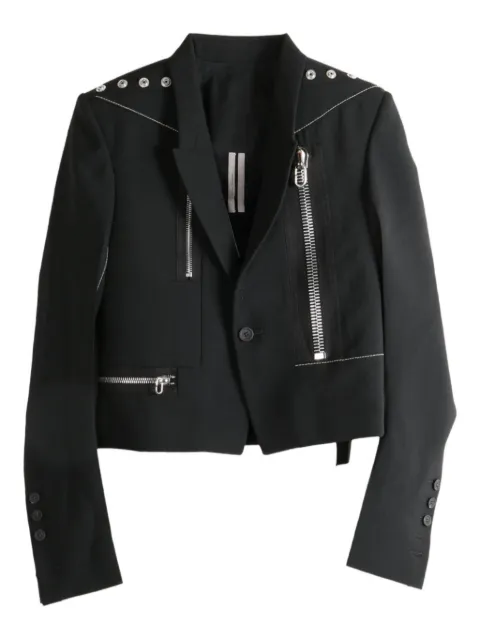 Rick Owens zip-detail studded jacket