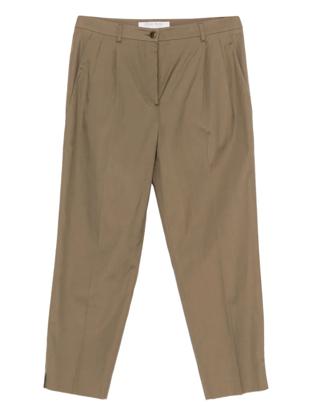 2000s pleat-detail trousers