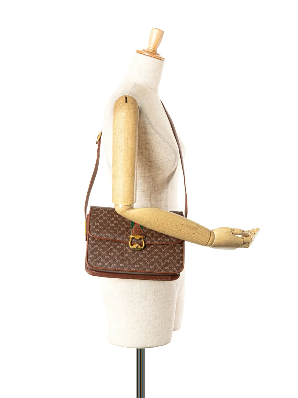 Gucci Pre-Owned 20th Century Micro GG Coated Canvas Web shoulder bag | Pre-Owned | Image 2