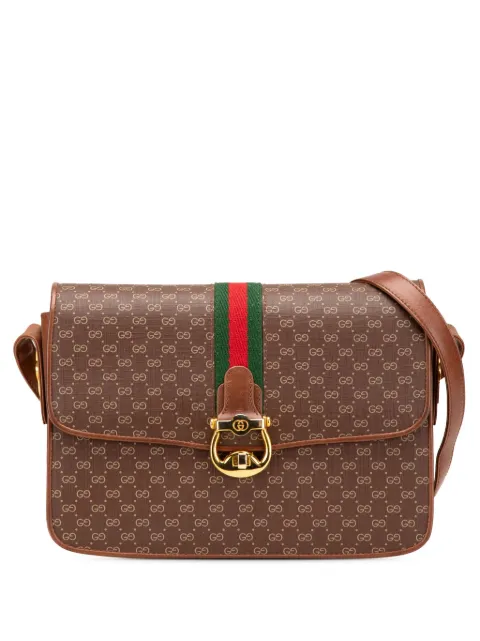 Gucci Pre-Owned 20th Century Micro GG Coated Canvas Web shoulder bag