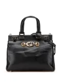 Gucci Pre-Owned 2016-2025 Small Grained Calfskin Zumi Top Handle Bag satchel - Black