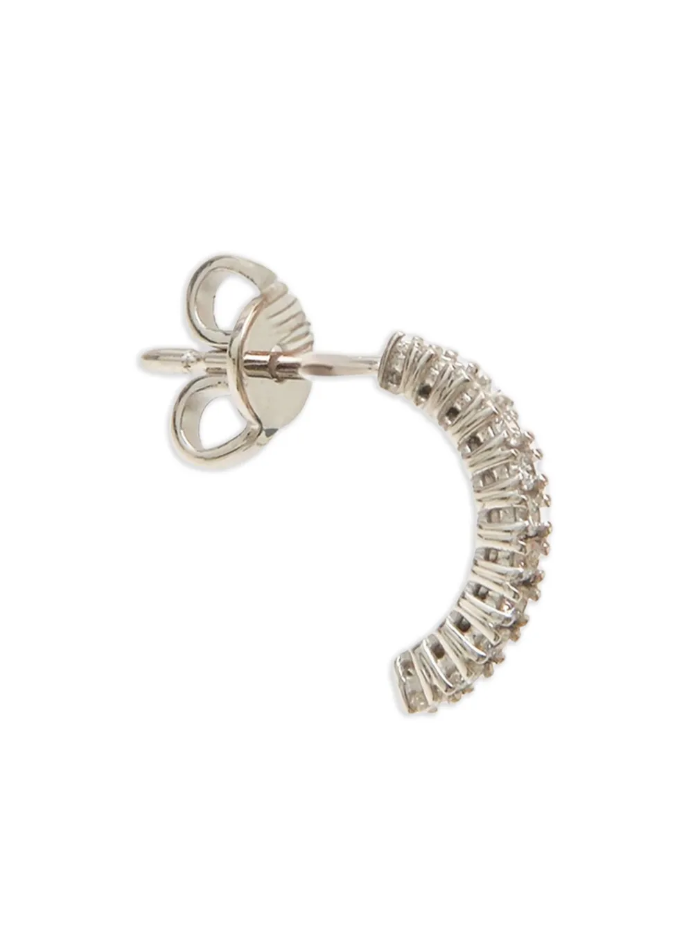  Delfina Delettrez 18k White Gold Diamond Half-hoop Earring 