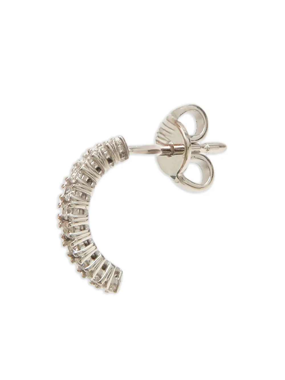  Delfina Delettrez 18k White Gold Diamond Half-hoop Earring 