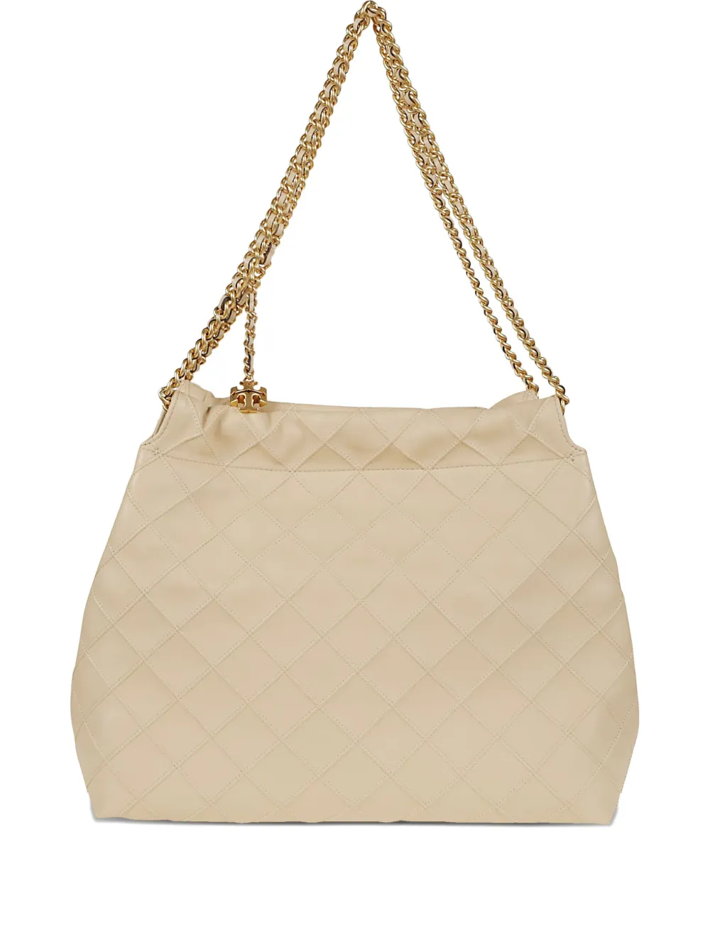 Tory Burch Fleming Drawstring Shoulder Bag In Nude
