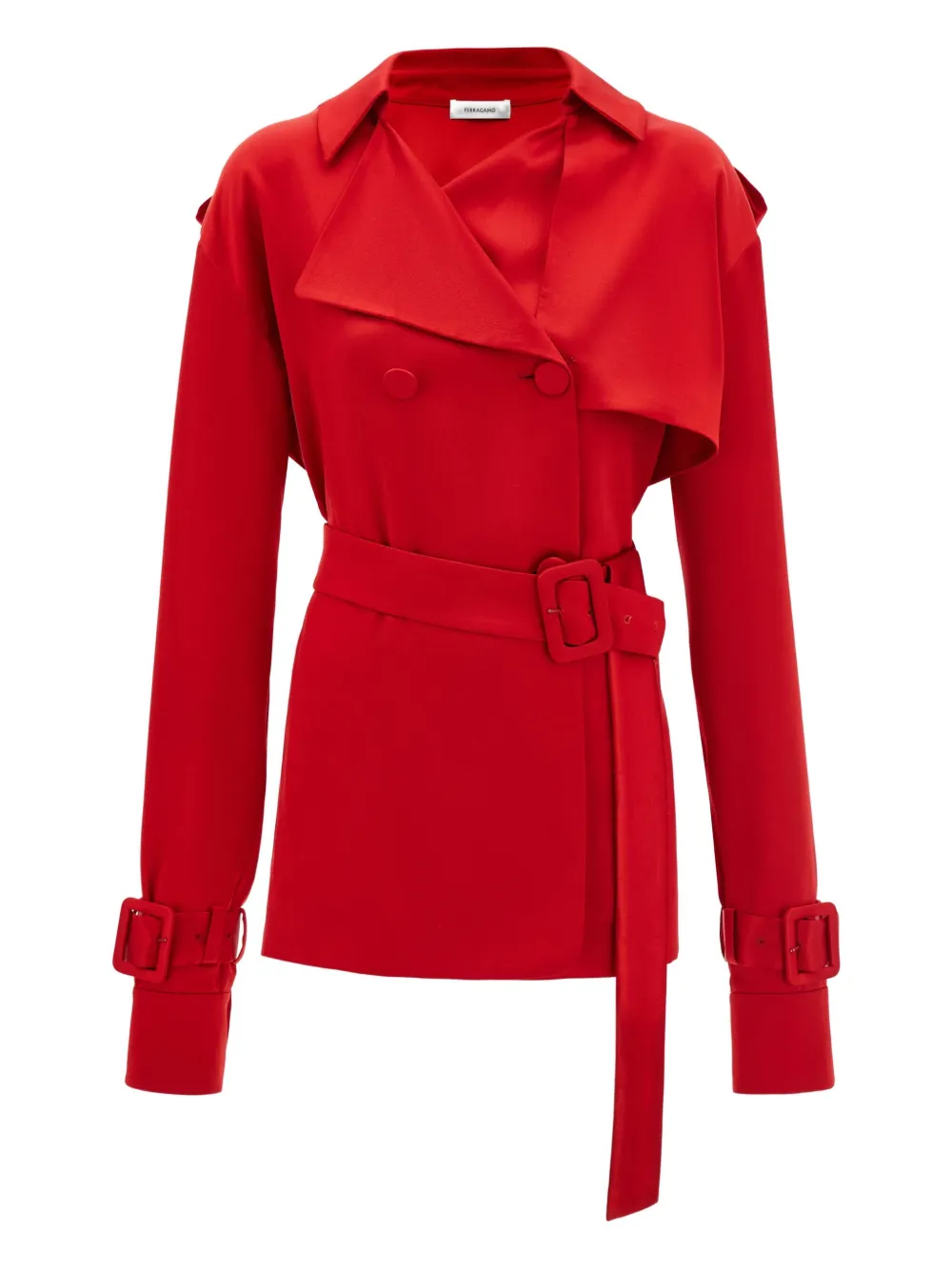 Ferragamo Trenchcoat met ceintuur Rood