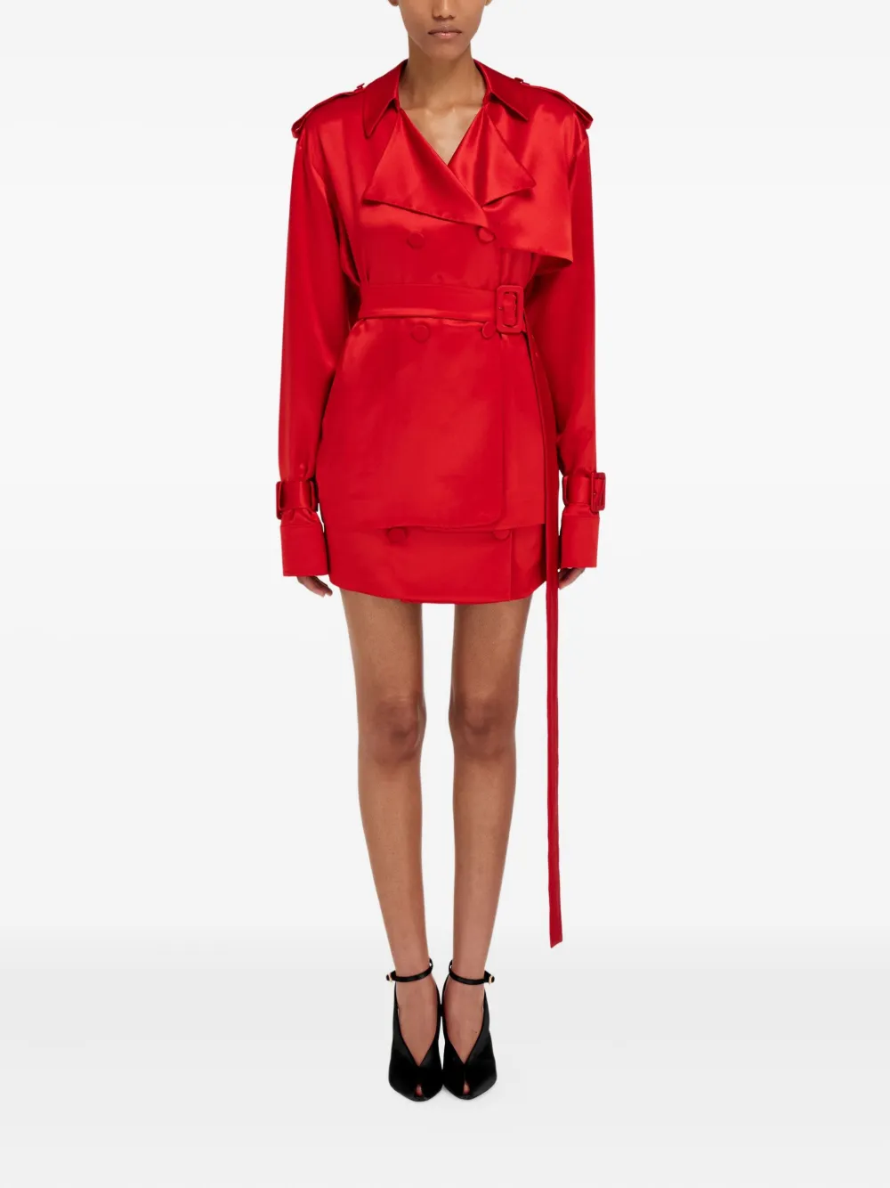 Ferragamo Trenchcoat met ceintuur Rood
