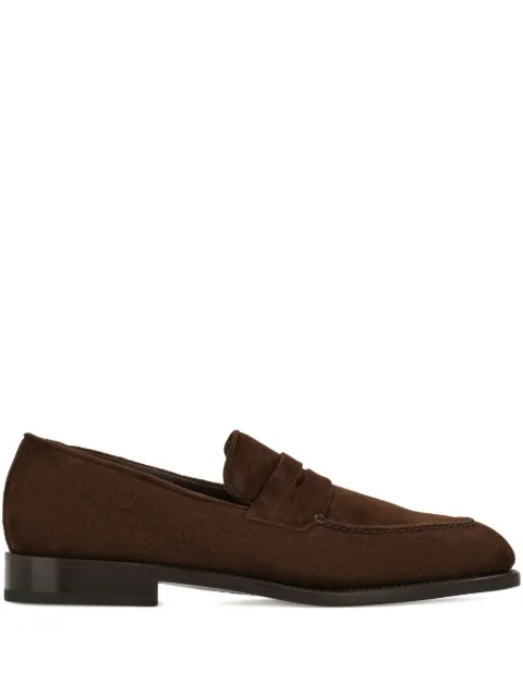 Ferragamo Tramezza double-seam penny loafers