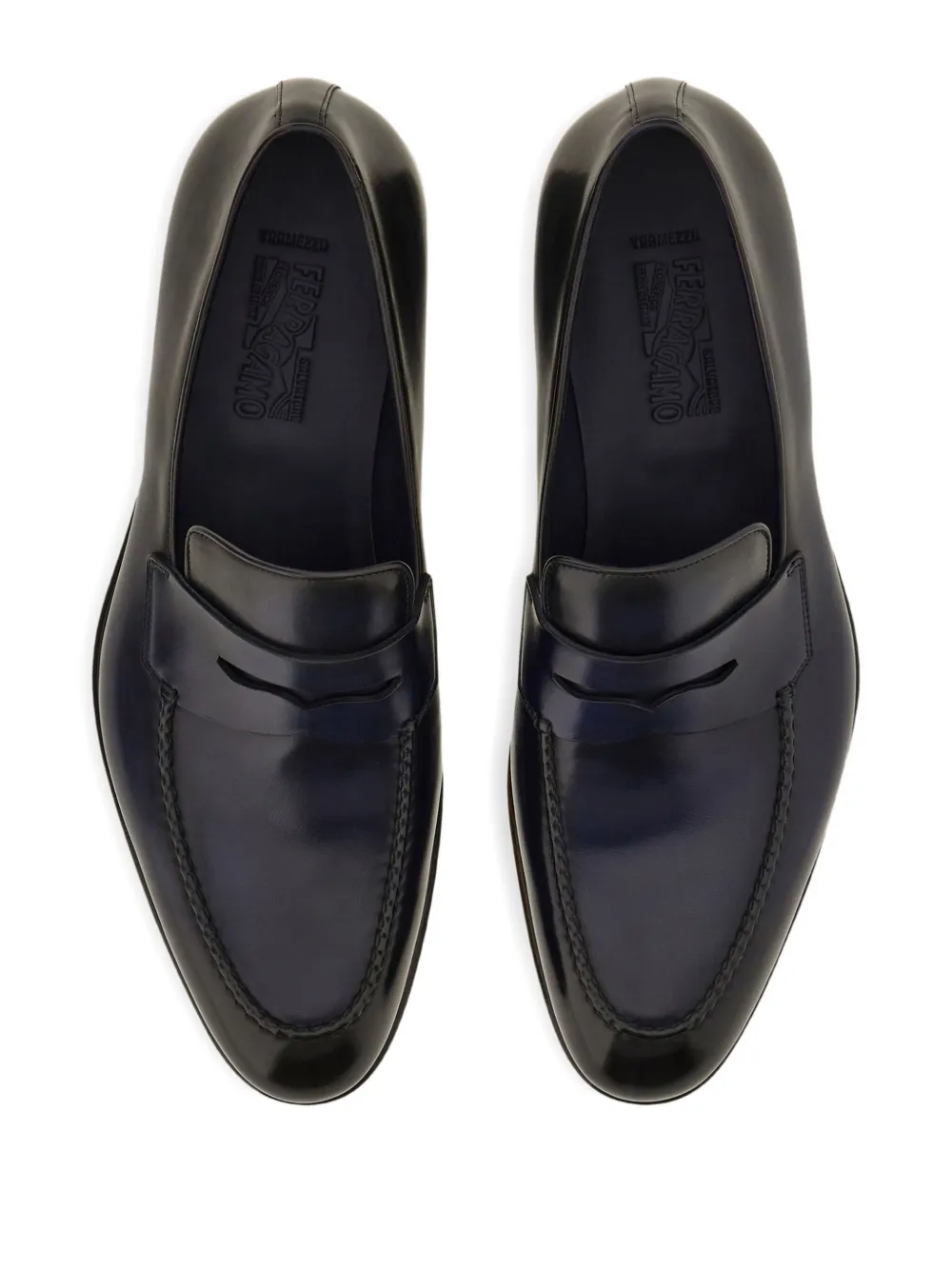 Ferragamo Tramezza penny loafers Blauw
