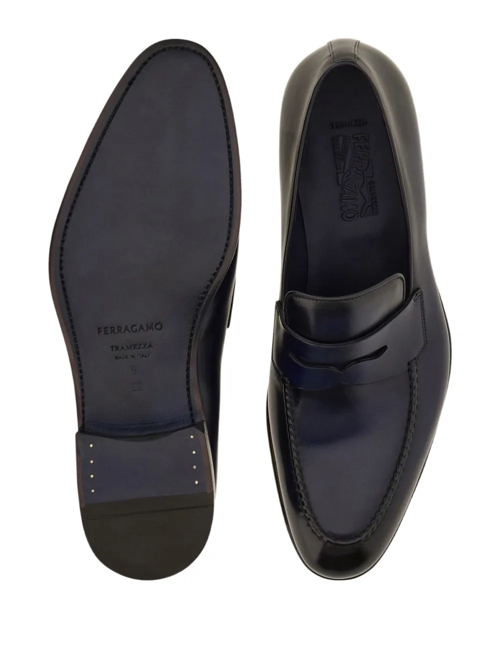 Ferragamo Tramezza penny loafers Blauw