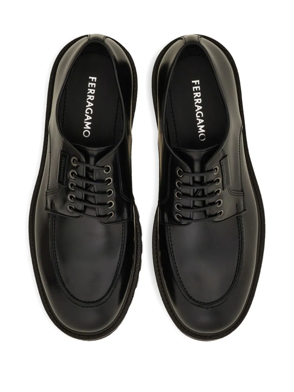 Ferragamo lace-up derby shoes Black