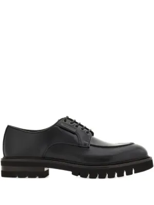 Ferragamo レザー ダービーシューズ | ブラック | FARFETCH JP
