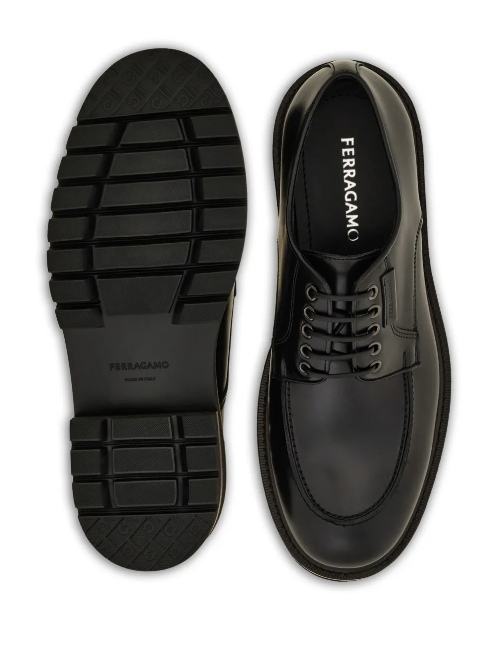 Ferragamo lace-up derby shoes Black