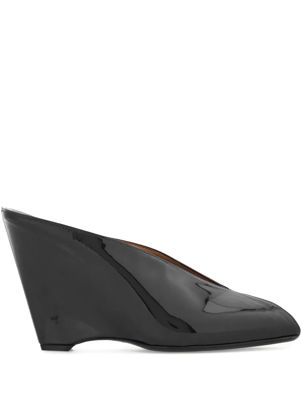 Ferragamo Pumps met sleehak en open neus Zwart