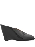 Ferragamo peep-toe wedge pumps - Black