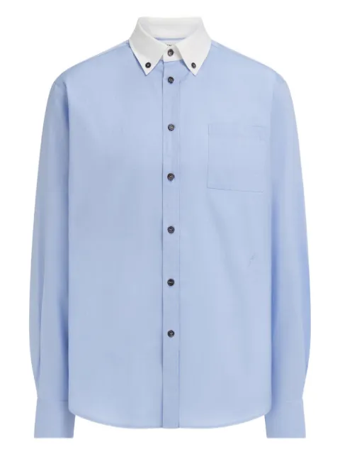 Ferragamo Button-down-Hemd mit Kontrastkragen