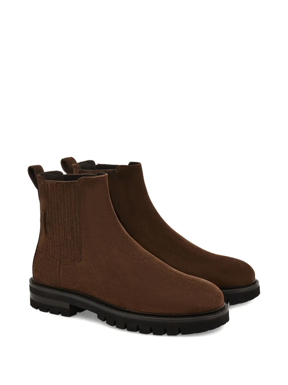 Ferragamo suede chelsea boots Brown