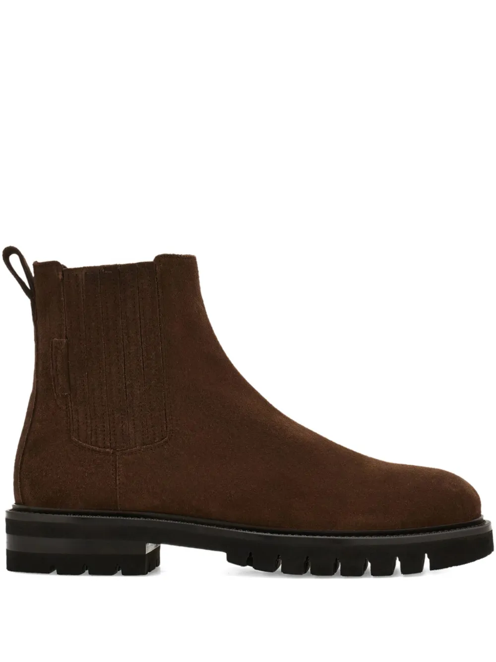 Ferragamo suede chelsea boots Brown