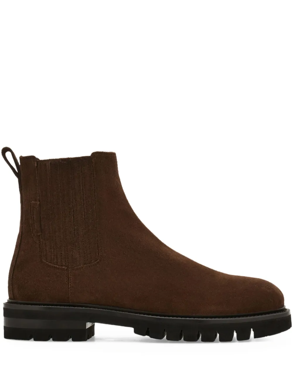 Ferragamo suede chelsea boots Brown