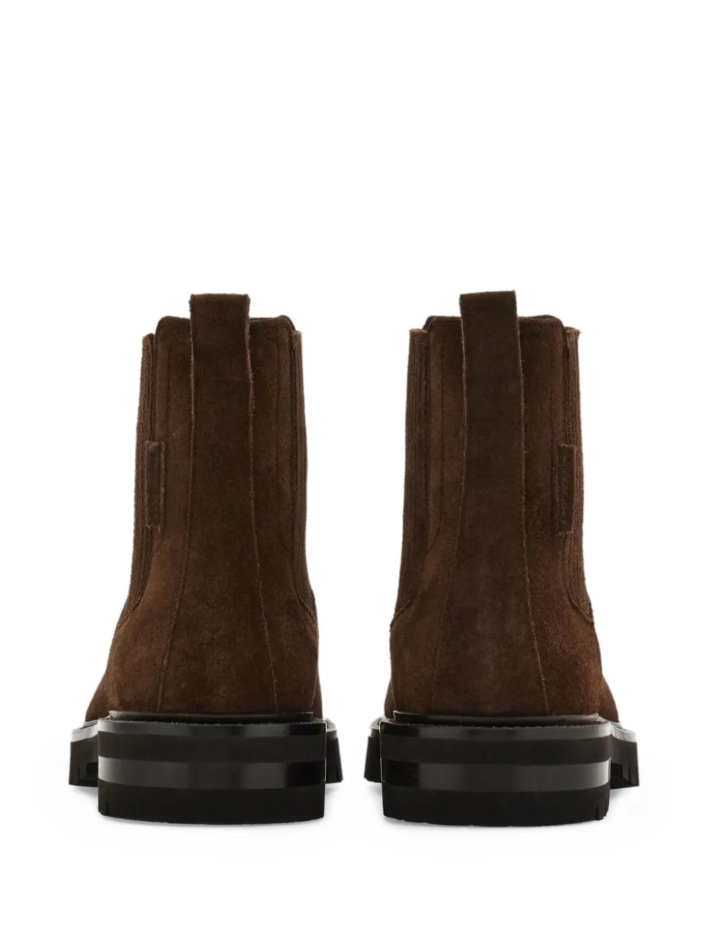 Ferragamo suede chelsea boots Brown