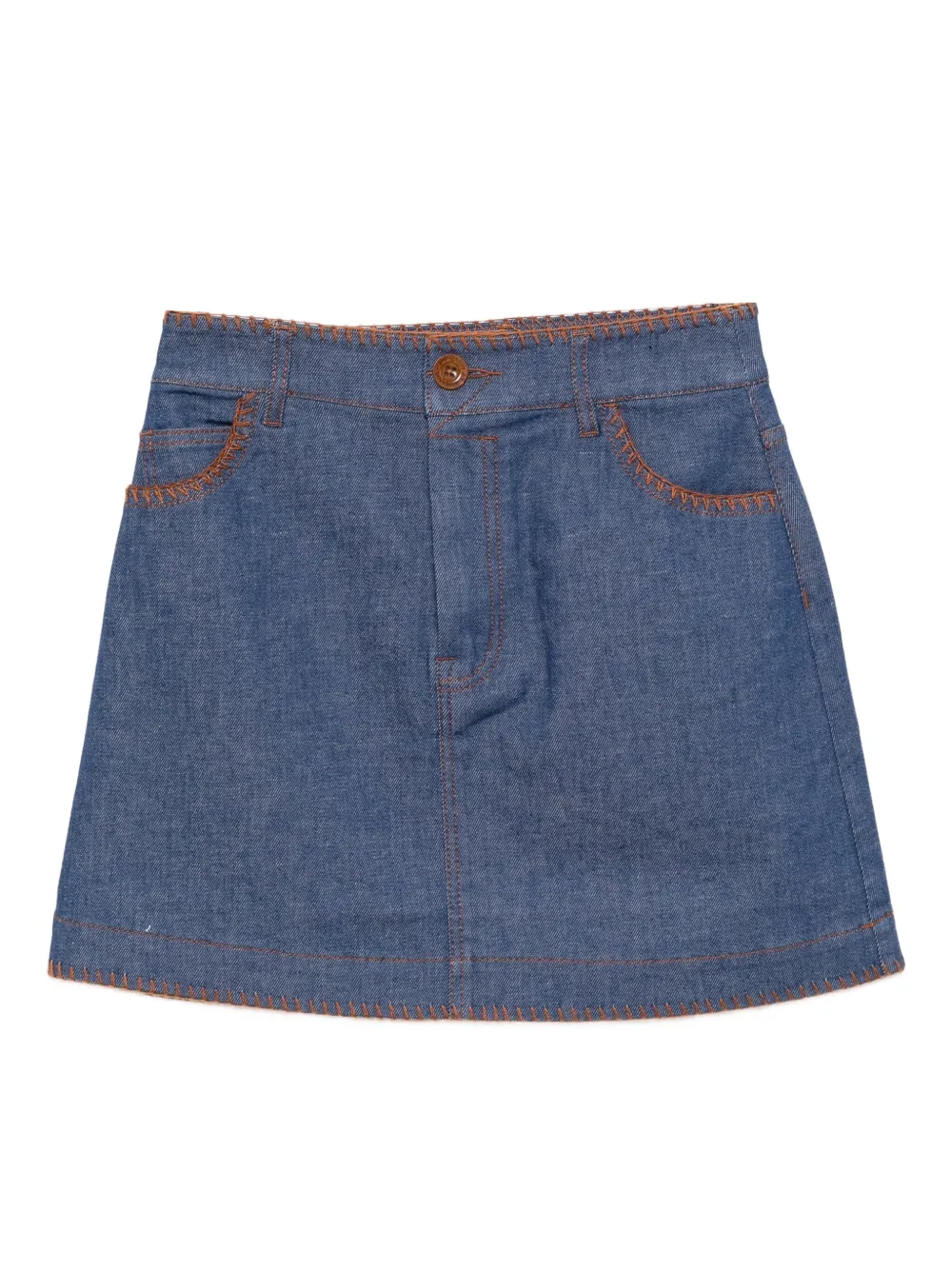 ZIMMERMANN Ascension denim mini-rok Blauw