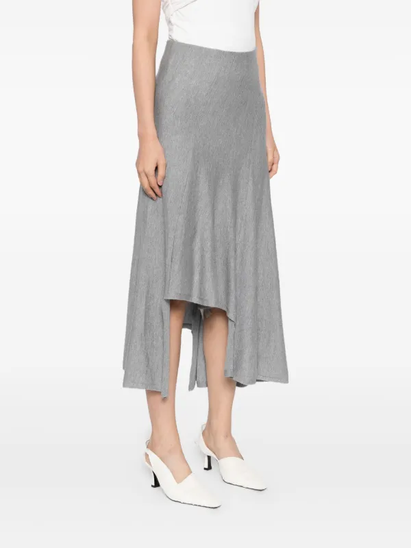 KHAITE Miranda Skirt | Grey | FARFETCH