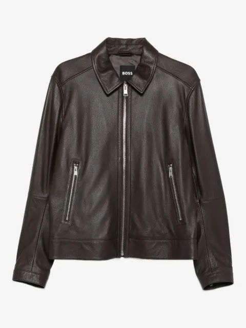 BOSS leather jacket