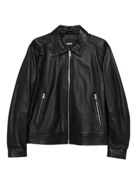 BOSS veste en cuir