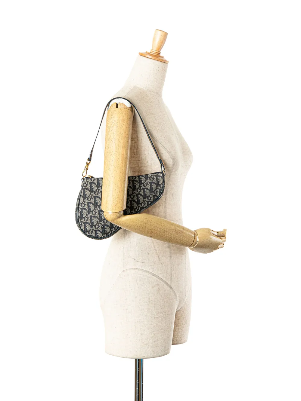 Christian Dior Pre-Owned 2004 Mini Diorissimo Canvas Saddle Pochette shoulder bag | Pre-Owned | Image 2
