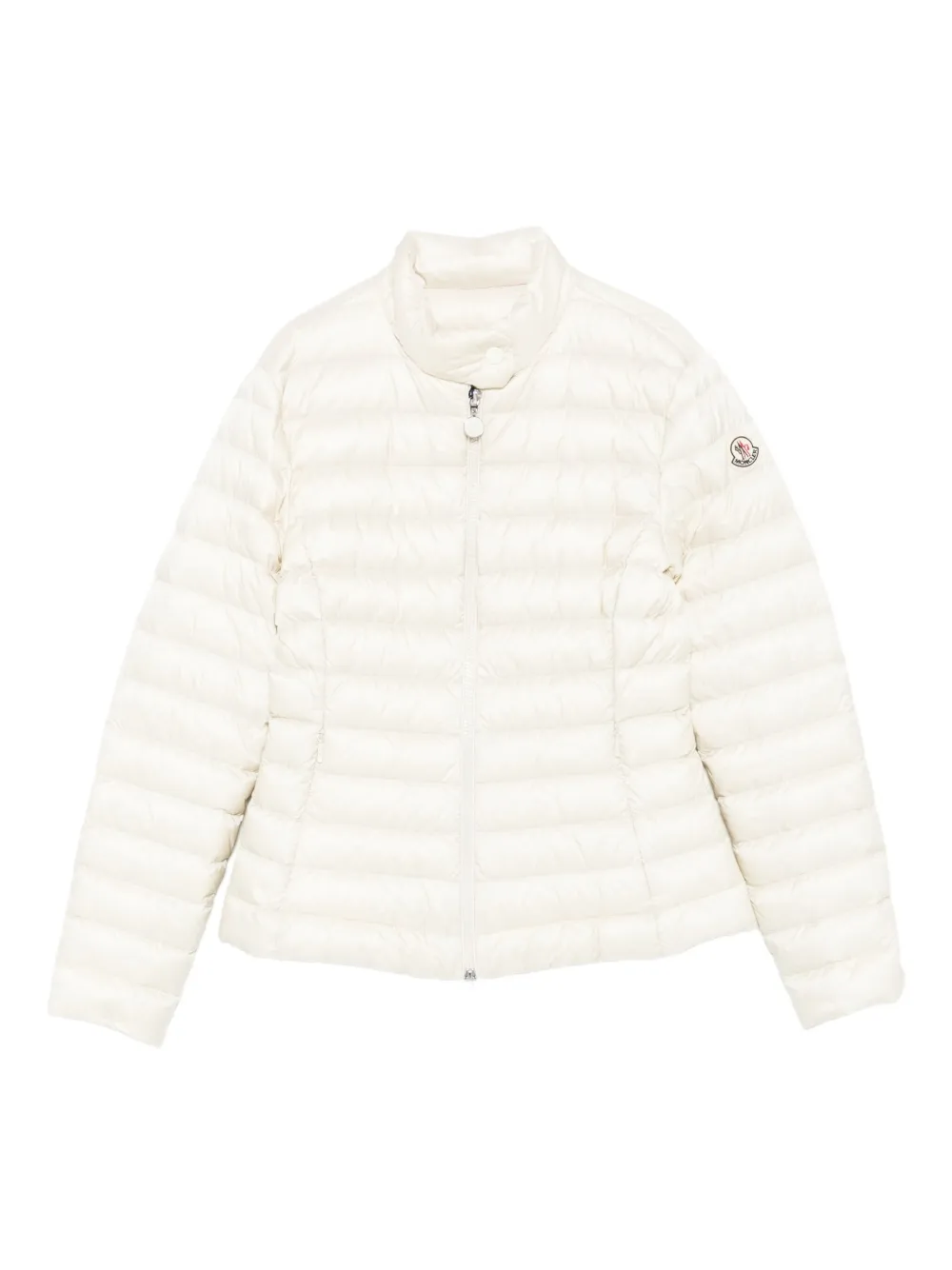 Moncler Quilted Zip-front Jacket In Neutral