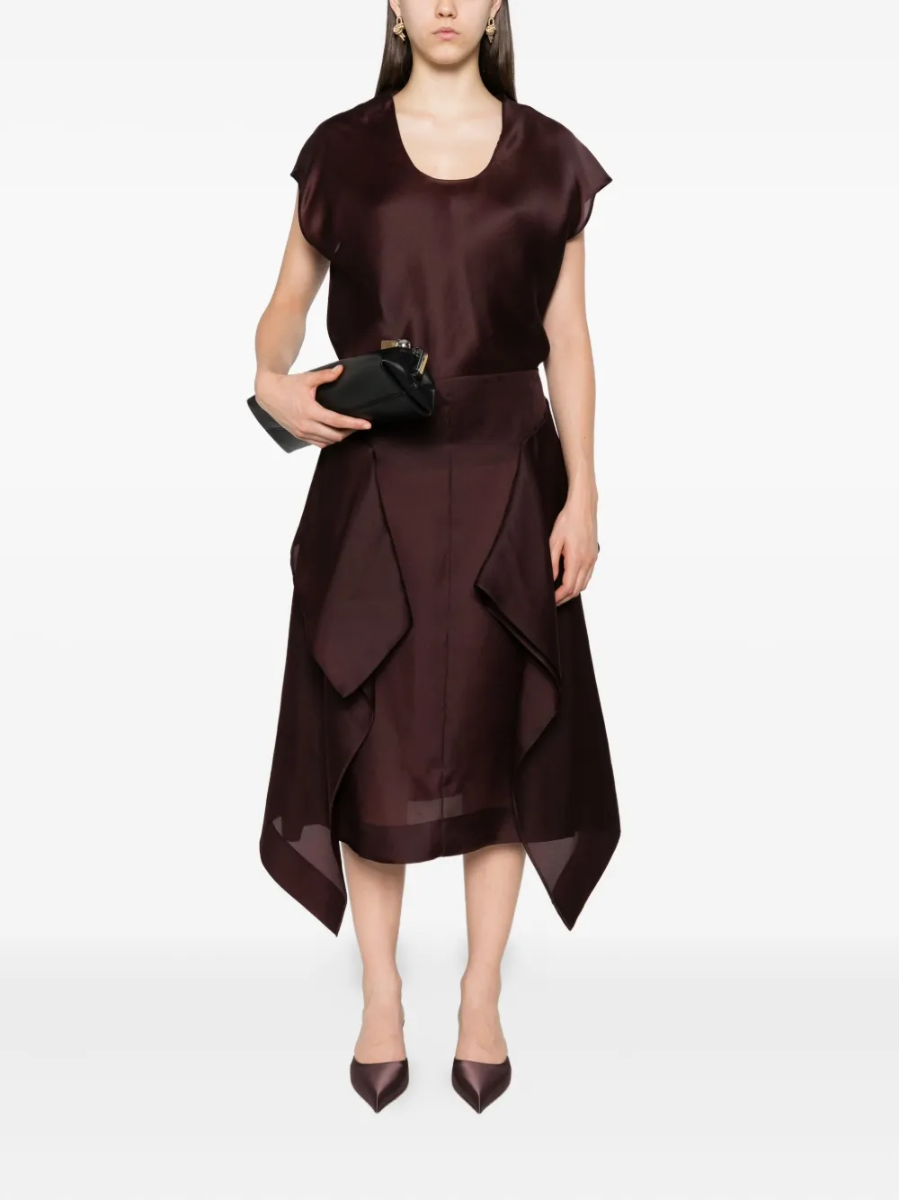 KHAITE Nina ruffled silk skirt | Asymmetric & Draped Skirts | Image 2