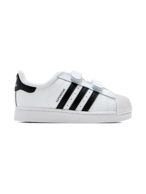 adidas Kids Superstar touch-strap sneakers