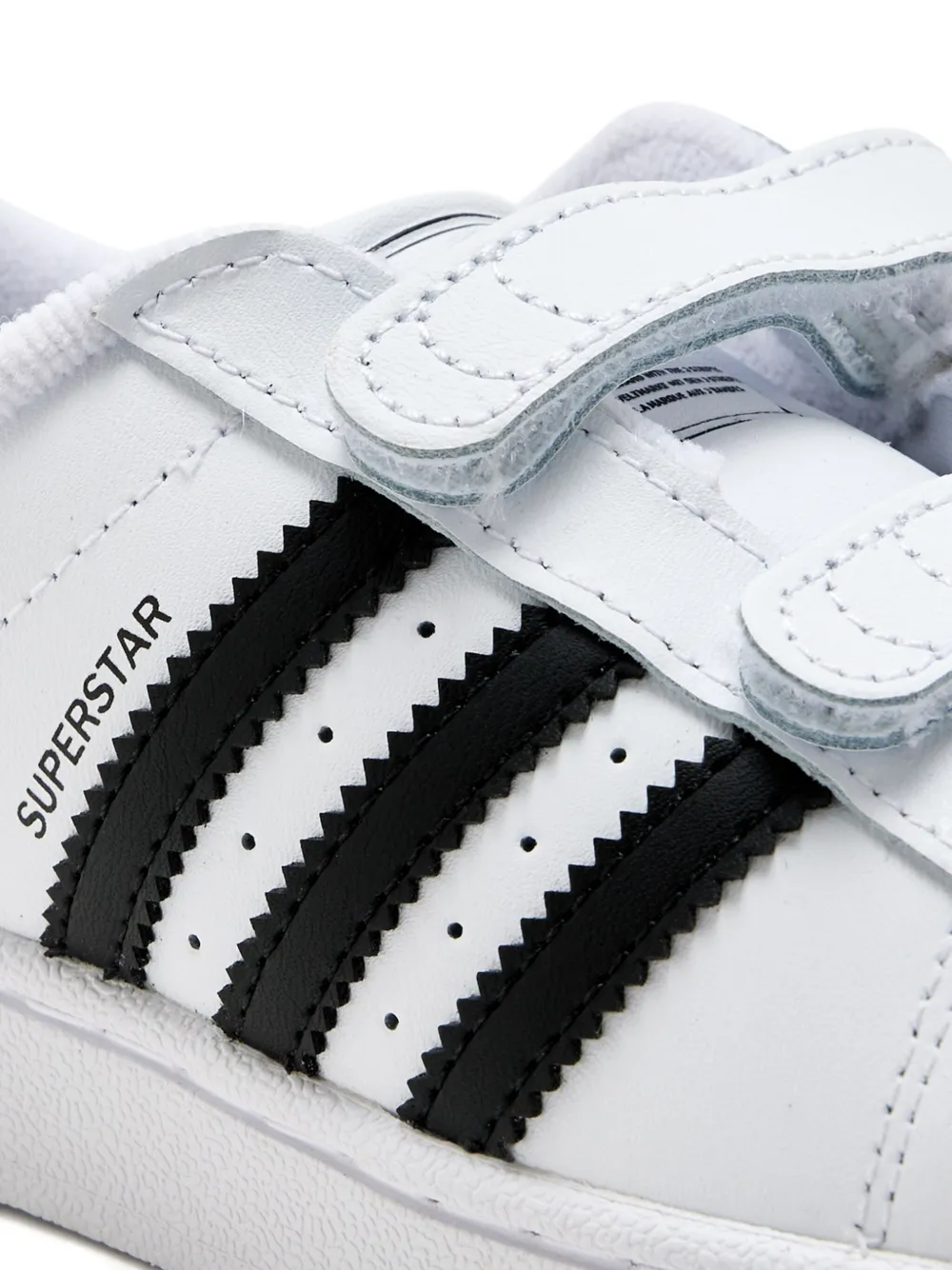 adidas Kids Superstar touch-strap sneakers White
