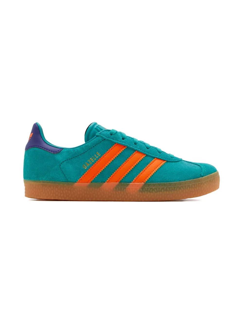 adidas Kids Gazelle three-stripe suede sneakers Blue