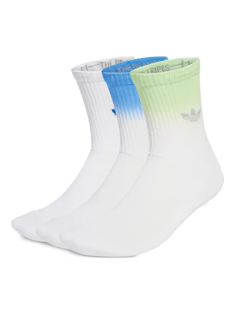 adidas dip-dye ribbed socks (pack of three)