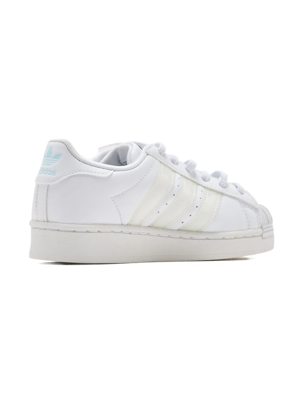 adidas Kids Superstar LED Lights shell-toe power-button sneakers White