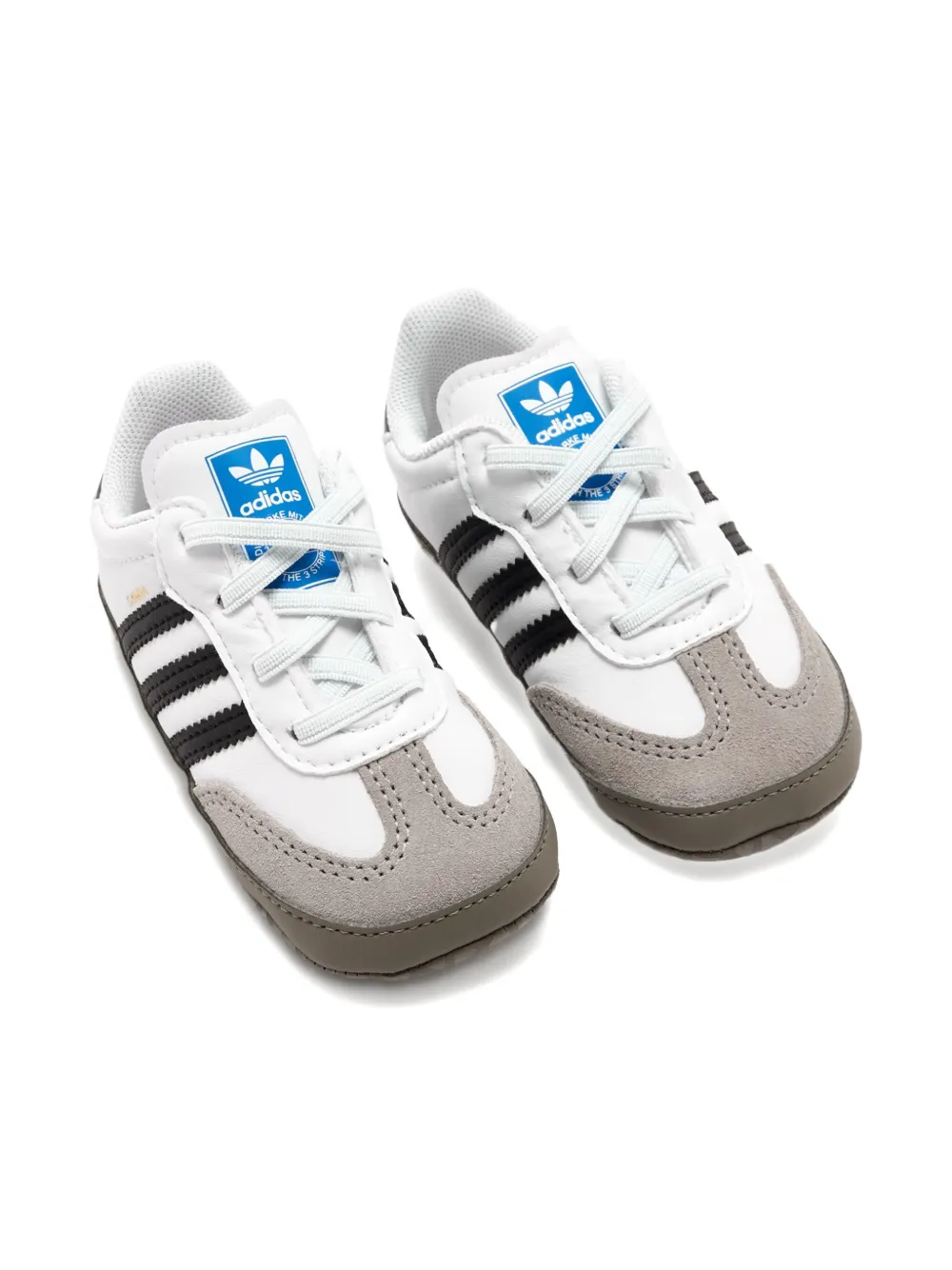 Adidas Kids Samba three-stripe sneakers White