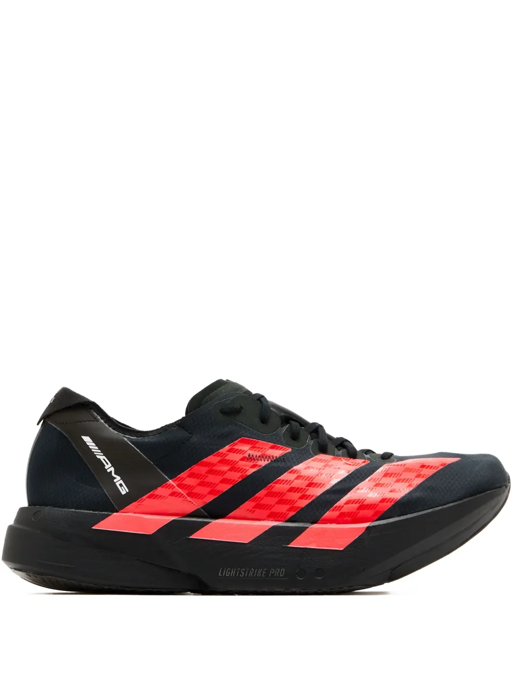 Adidas x AMG Motorsport Adizero Adios Pro 4 MG striped low-top sneakers Black