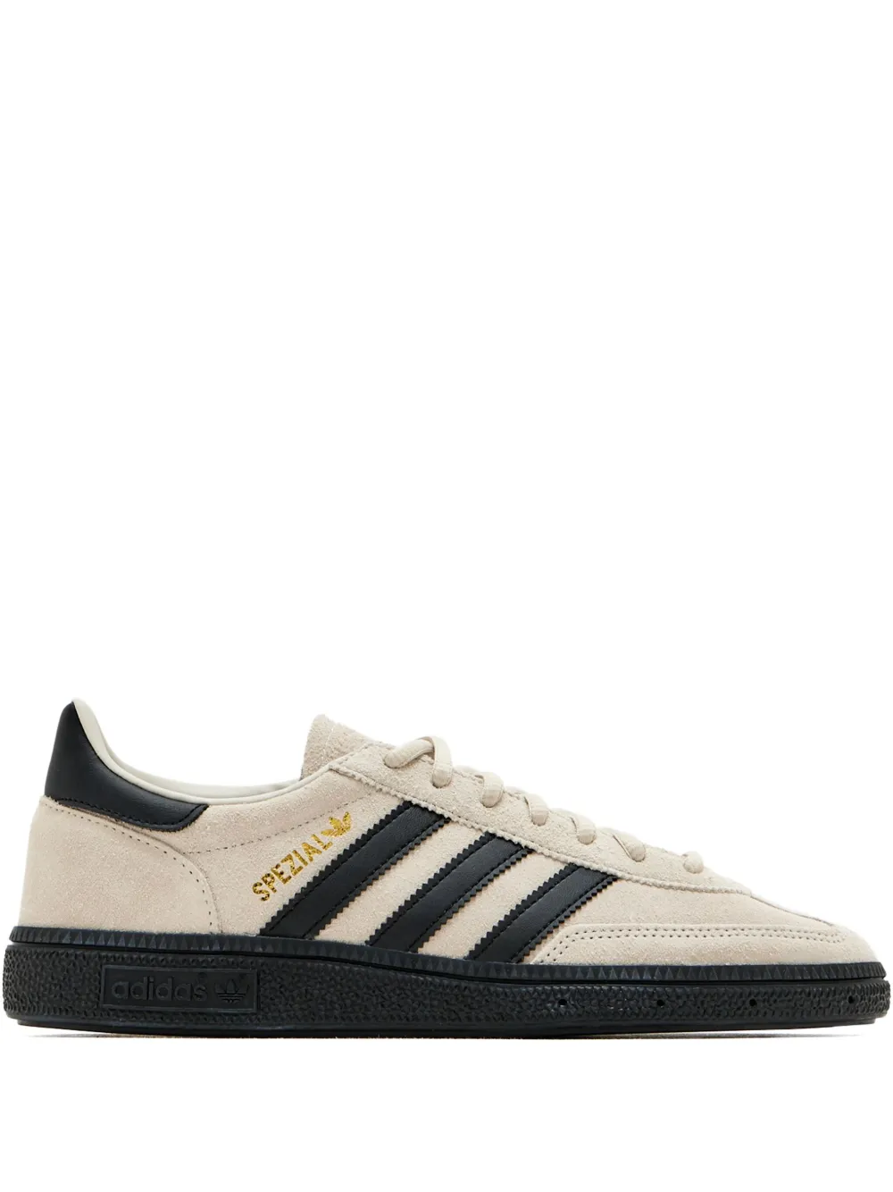 Adidas Originals Leather Three-stripes Low-top Sneakers In Neutral