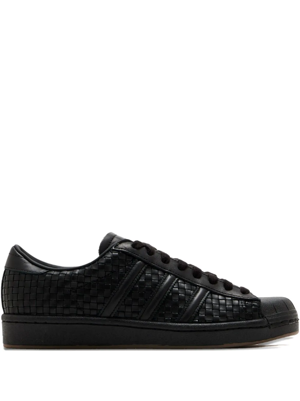 Adidas x AMG Motorsport Adizero Adios Pro 4 MG gestreepte low-top sneakers Zwart